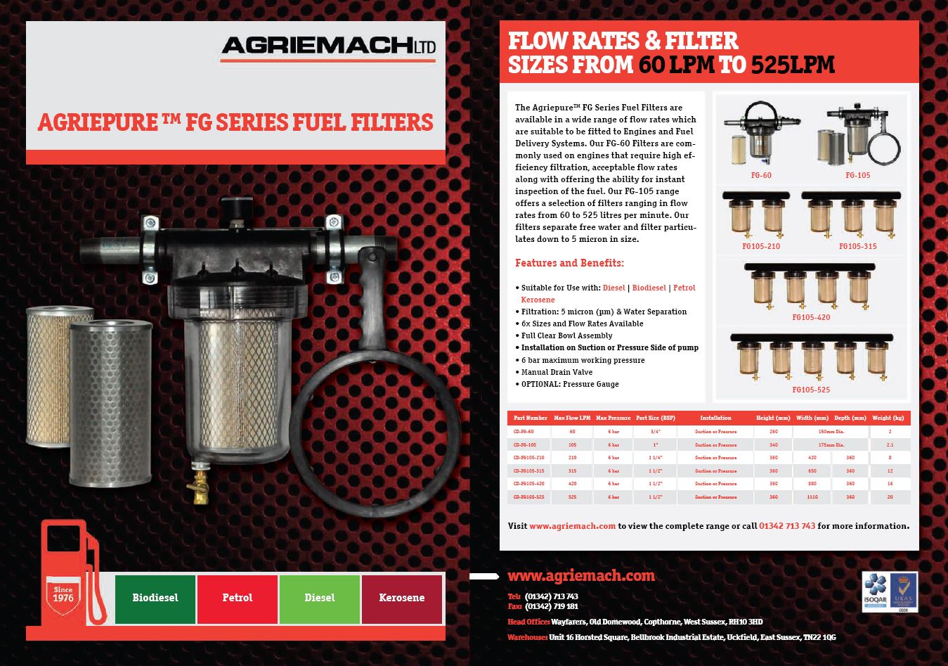 Agriepure™ FG Series Fuel Filters